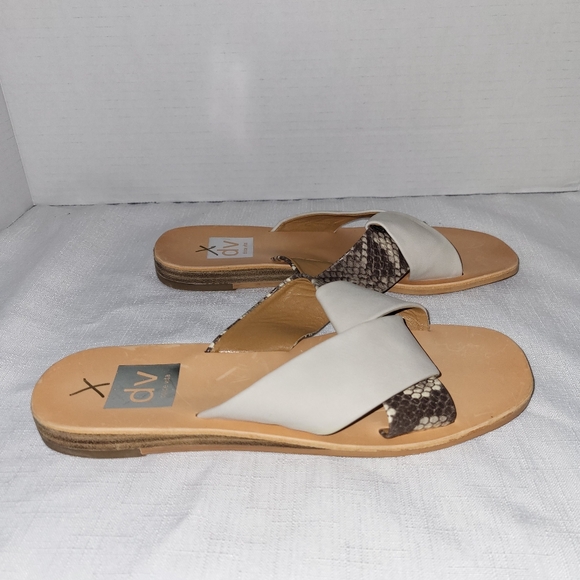 Dolce Vita DV Lima Slides Sandals from Buckle Womens Sz 6 Medium Taupe Vegan NWT - Picture 3 of 13